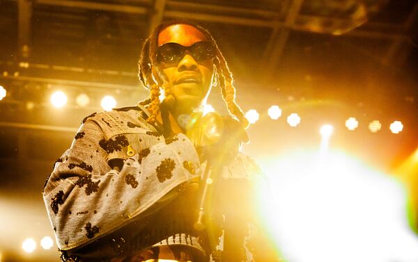 Offset, Georgia native and former member of Migos, rapped and danced for a packed crowd at the Coca-Cola Roxy on Wednesday April 10, 2024. (RYAN FLEISHER FOR THE ATLANTA JOURNAL-CONSTITUTION)