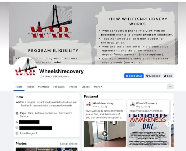 This Facebook page shows activity for a fake nonprofit accused of scamming people out of thousands of dollars. FACEBOOK