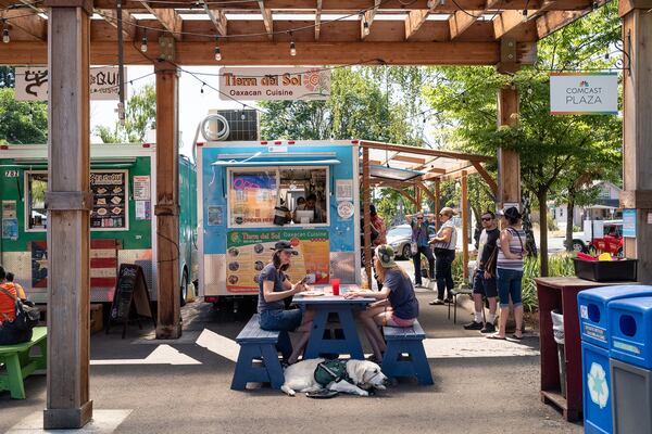 Portland Mercado offers a variety of Latin American food from multiple vendors, butcher, and food market.