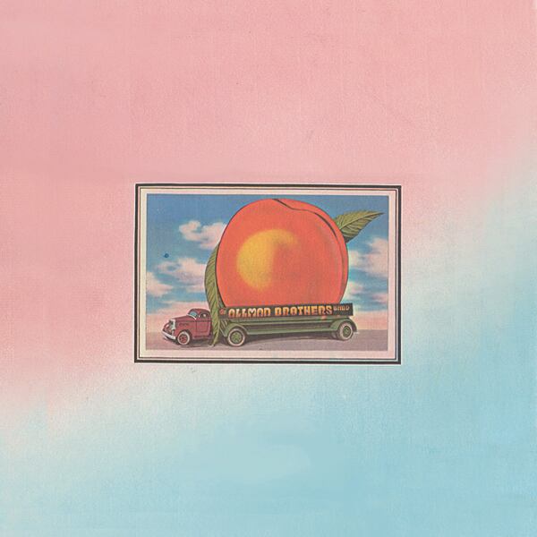 One of Flournoy Holmes' most famous album covers was for the Allman Brothers. The artist says he talked Duane Allman into using "Eat a Peach" as the name for the album with this image.