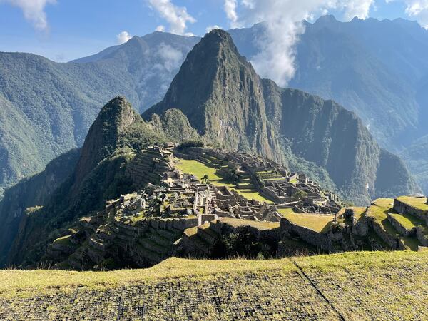 Lisa Simmons, an Atlanta businesswoman, climbed Machu Picchu and Rainbow Mountain in Peru in August as part of her efforts to fundraise for BlazeSports America. The nonprofit is part of the legacy of Atlanta's hosting of the 1996 Paralympics. Courtesy of Lisa Simmons