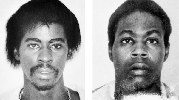 From left are Nathaniel Cater, 27, and Jimmy Ray Payne, 21, the only two victims Wayne Williams was convicted of killing. Williams, then 23, was suspected of killing at least 29 black men and boys in a 23-month span from 1979 to 1981. Williams, now 60, is serving life in prison in the two murders.