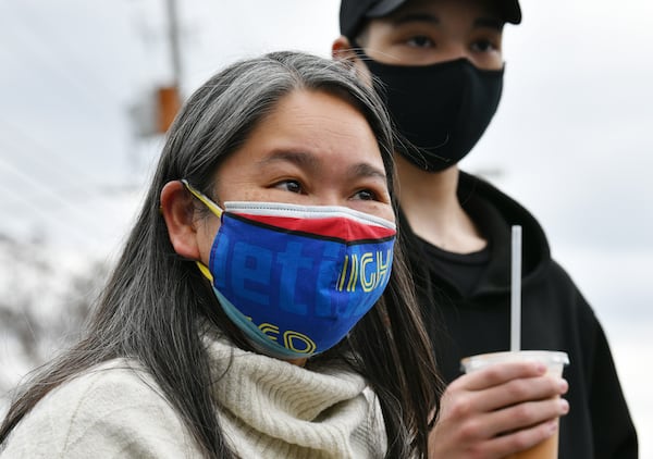 Catherine Binuya, of Tucker, says, “I know friends and relatives that have been targeted, who have been victims of assault, who receive verbal threats, in terms of being identified in those communities as Asians and individuals not wanting them to be present there.” (Hyosub Shin / Hyosub.Shin@ajc.com)