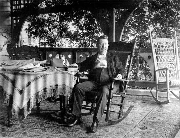 Author Joel Chandler Harris at his home 'Wren's Nest' in Atlanta, Ga.