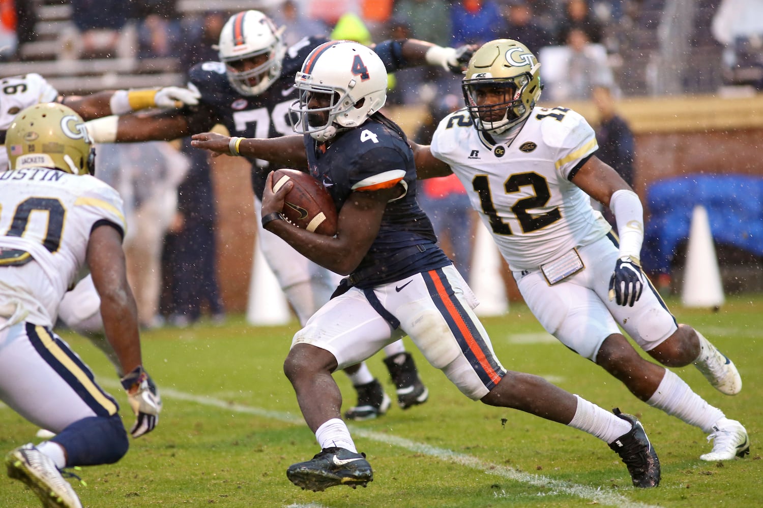 Photos: Georgia Tech tested by Virginia