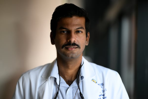 Alexander Daniel, DDS, photographed at the Johns Hopkins Outpatient Center, Friday, Feb. 28, 2025, in Baltimore. (AP Photo/Nick Wass)