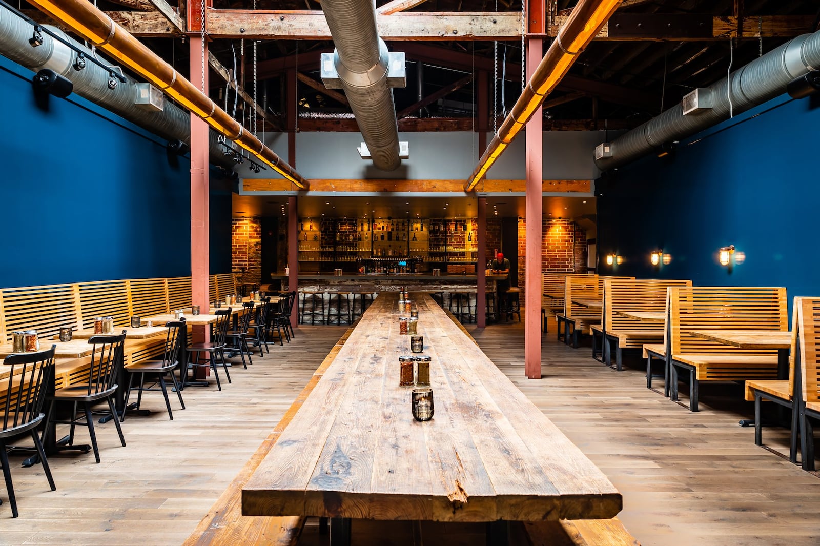 This is the main dining room at Ammazza on Edgewood Avenue. The restaurant had to be rebuilt after two back-to-back catastrophes in 2017. CONTRIBUTED BY HENRI HOLLIS