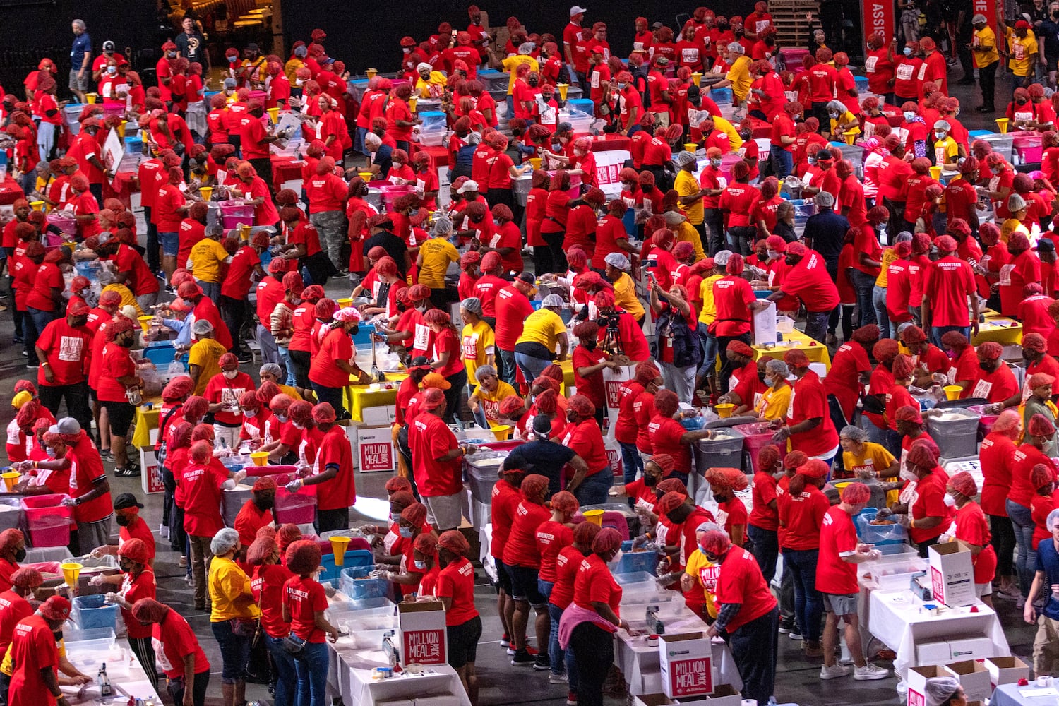  Atlanta Hawks and State Farm Arena  come together to pack 1 million meals