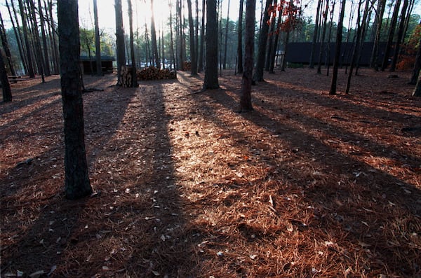 This campsite at the Bert Adams Scout Reservation near Covington is where a father and son died in March 1999 of carbon monoxide poisioning after bringing their charcoal grill into the tent for warmth. The pair were part of an Atlanta area Cub Scout pack who were having a family camping weekend. 