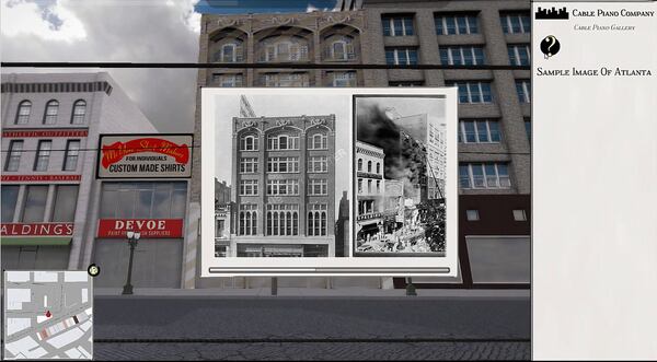 Atlanta Explorer is a digial 3D recreation of downtown Atlanta circa1930. The map features a database containing historical information and photographs about each building. (The Emory Center for Digital Scholarship)