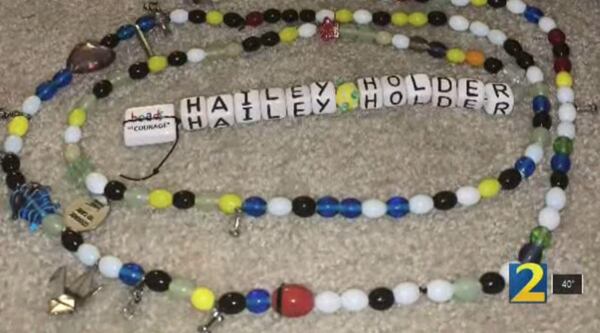 Hailey Allen’s beads of courage were stolen from her family's SUV.