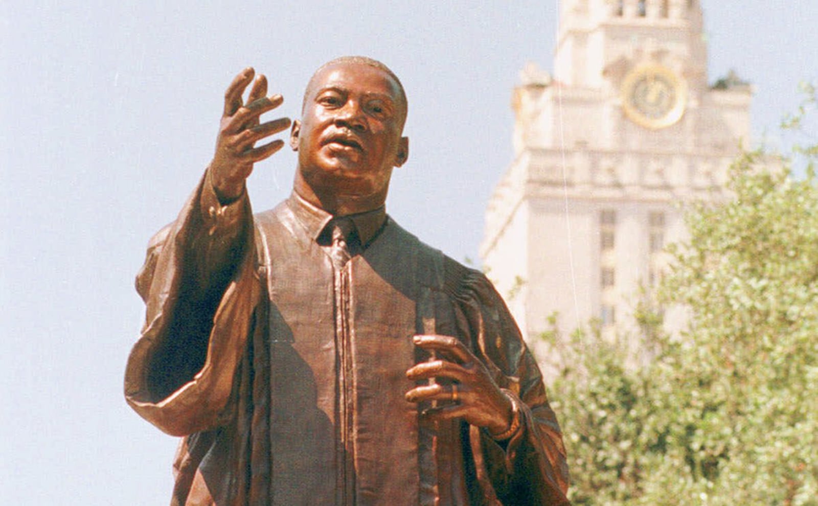 The MLK statue at the University of Texas at Austin. (Marsha Miller, University of Texas at Austin)