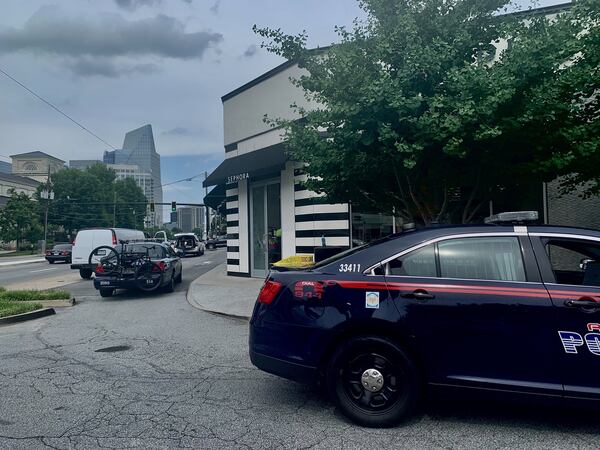 A Sephora store on Peachtree Road was closed after the shooting.