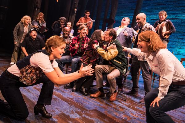 The North American touring cast of "Come From Away," which plays the Fox Theatre June 25-30. Photo: Matthew Murphy