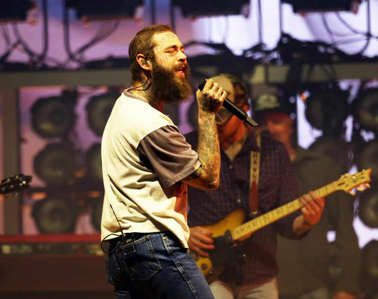 Post Malone brought his sold out F-1 Trillion Tour To Lakewood Amphitheatre on Friday, October 11, 2024. Muscadine Bloodline and Dan Spencer opened the show.
Robb Cohen for the Atlanta Journal-Constitution