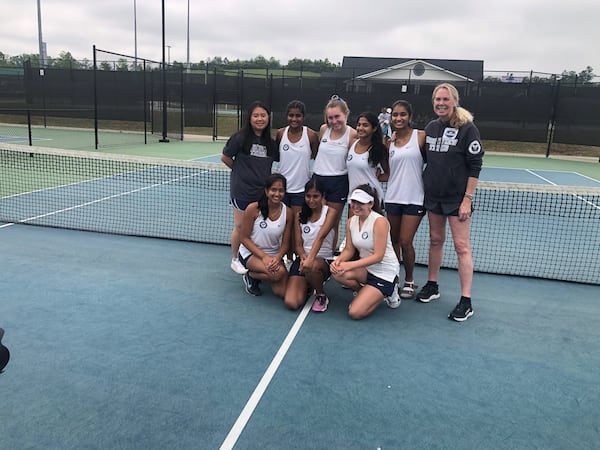 The Northview girls won the 2023 GHSA Class 5A championship at the Rome Tennis Center, March 13, 2023.