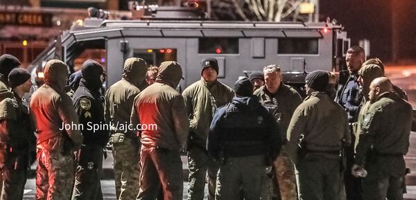 The North Metro SWAT team was called after a man broke into the restaurant, officials said.