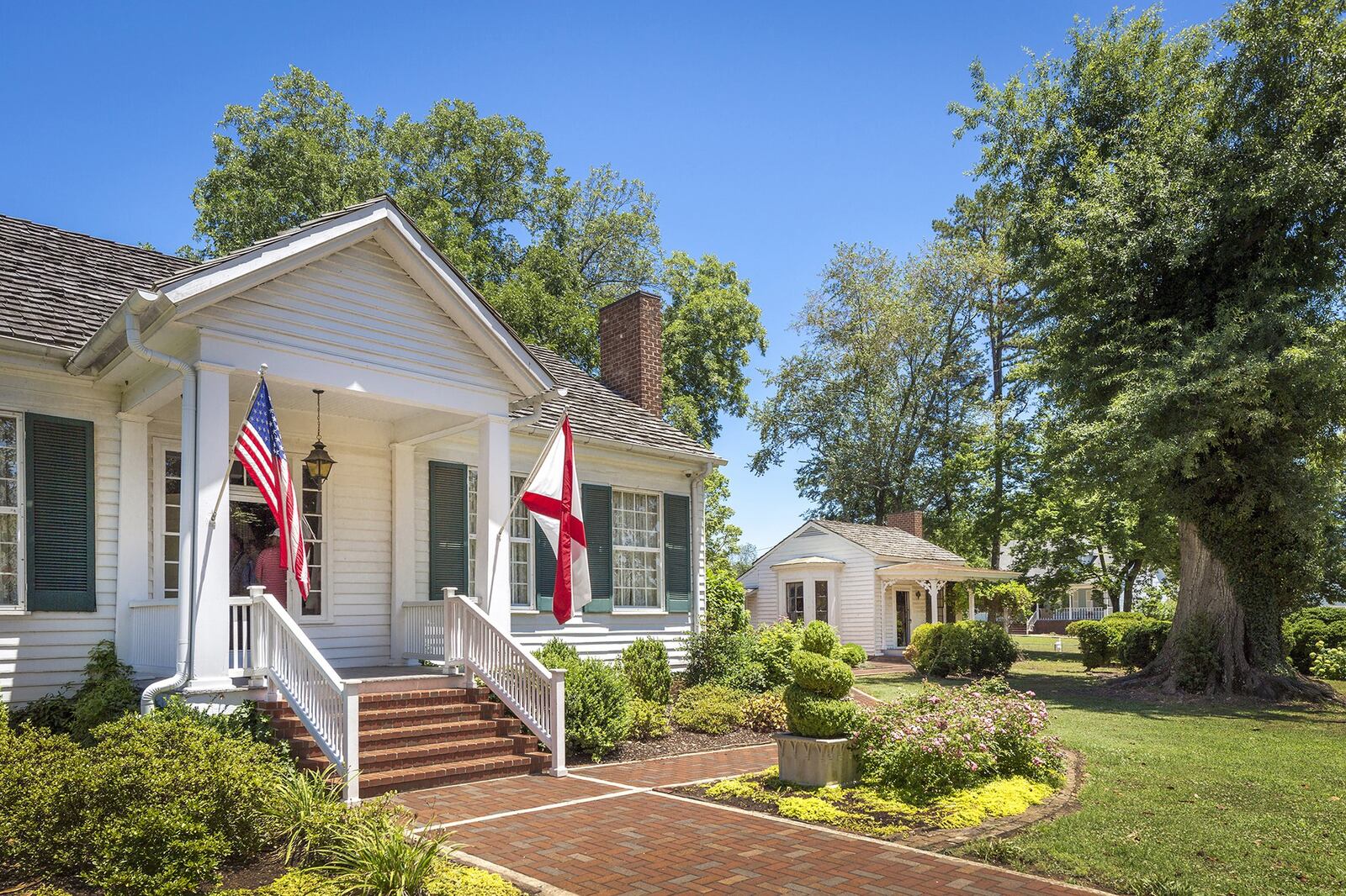 The homestead of Helen Keller in Tuscumbia is furnished with family possessions and memorabilia. Contributed by Art Meripol