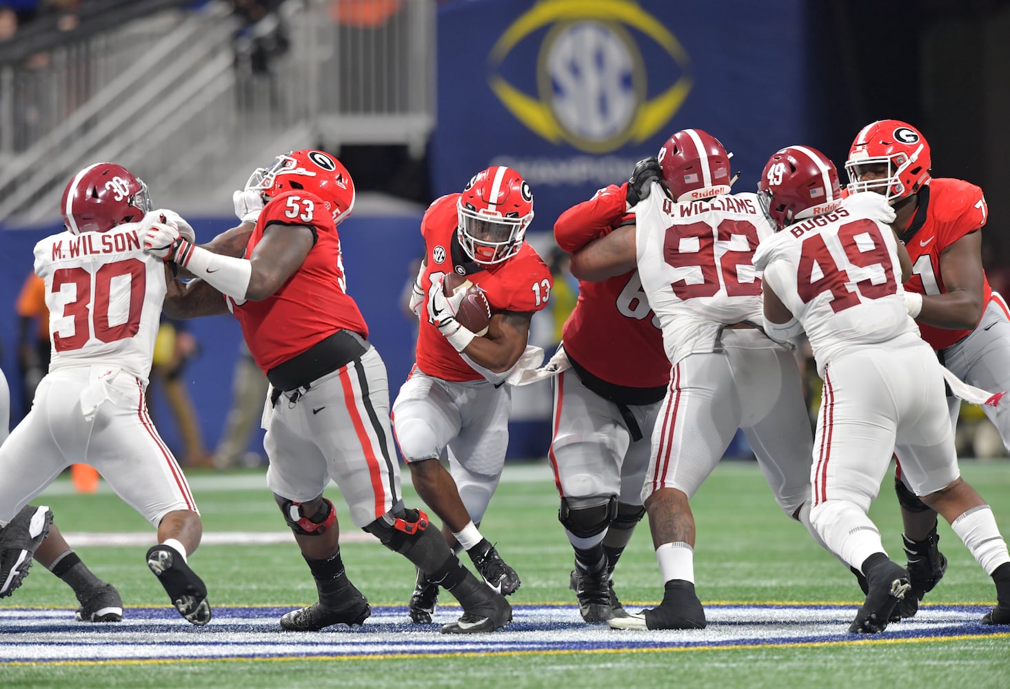 Photos: Bulldogs fall to Alabama in SEC Championship game