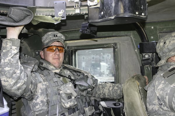 Terrance Deuel at Camp Cuervo/Rustamiyah in Baghdad, Iraq. Contributed by Terrance Deuel