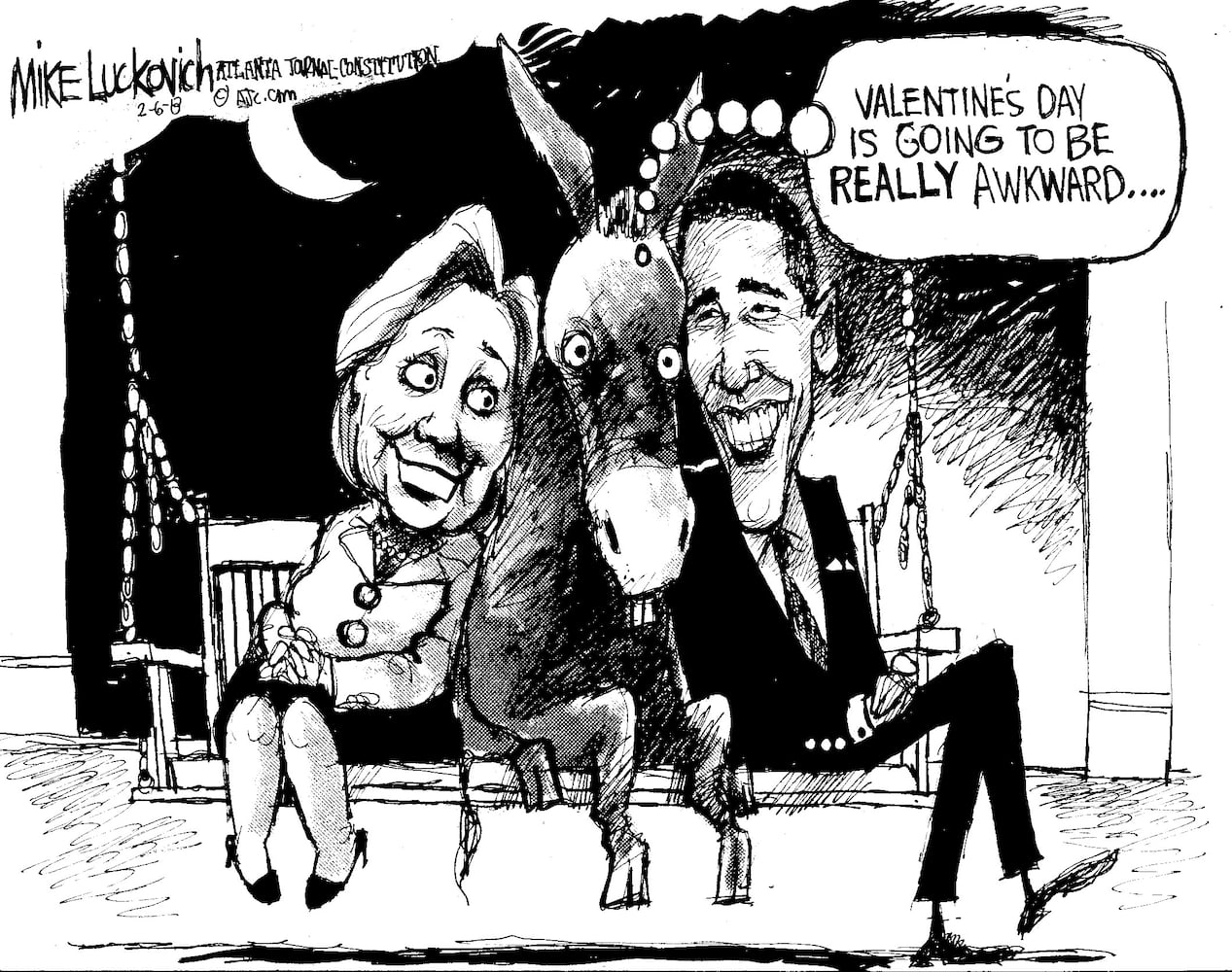 Vintage Hillary Clinton cartoons by AJC's Mike Luckovich