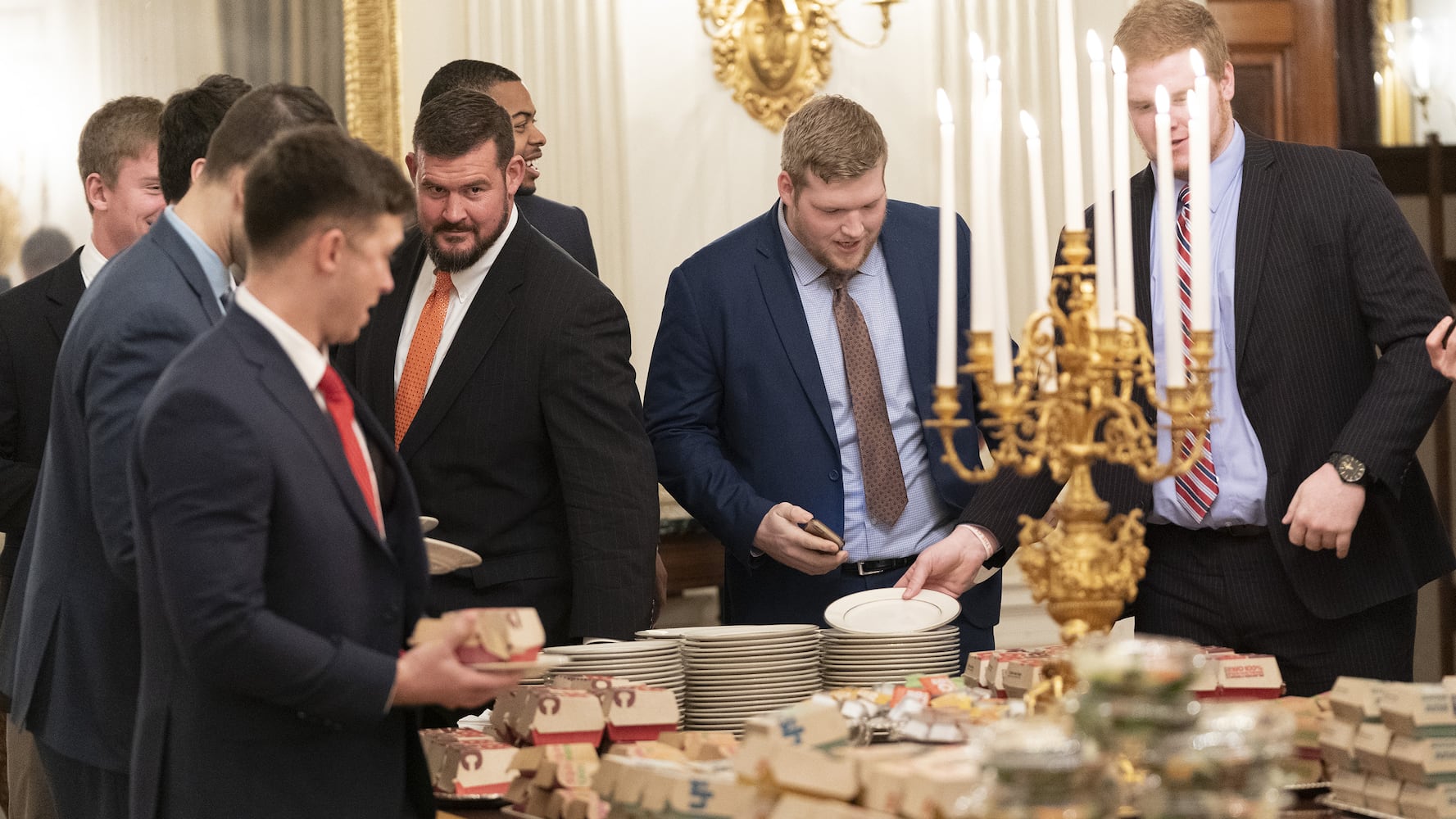 President Trump welcomes Clemson to White House