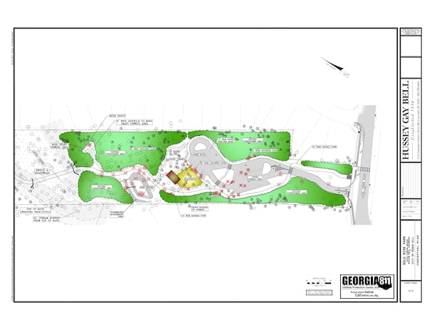 Gold Mine Park, a 9.2-acre site on Level Creek Road, will pay homage to the history of gold mining in Sugar Hill while also serving as a trailhead for the city's greenway. (Courtesy City of Sugar Hill)