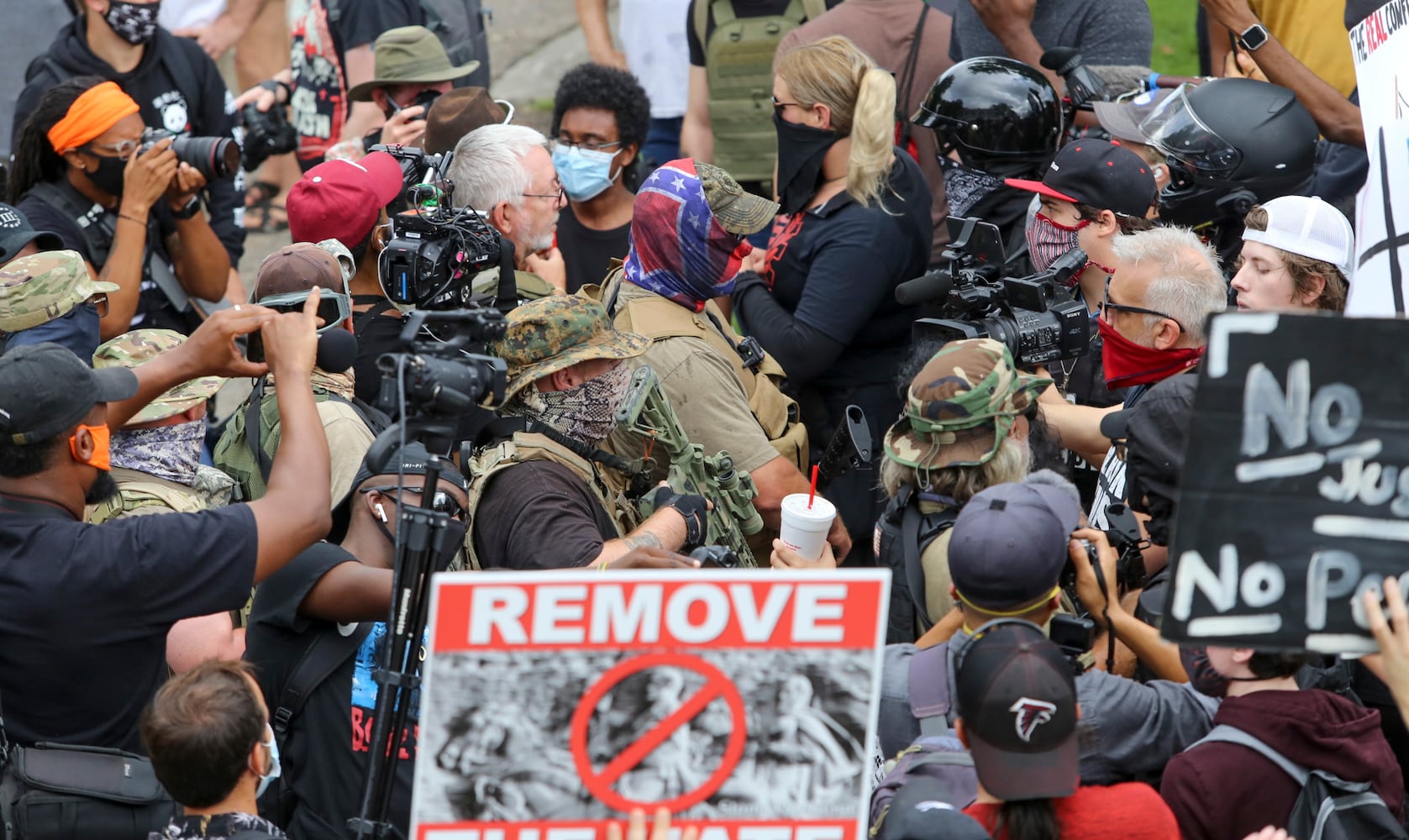 Stone mountain protest