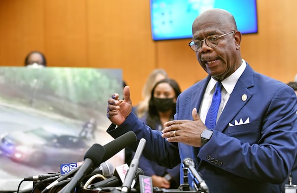 Fulton County District Attorney Paul Howard speaks during a news conference on June 17, 2020. (Hyosub Shin / Hyosub.Shin@ajc.com)