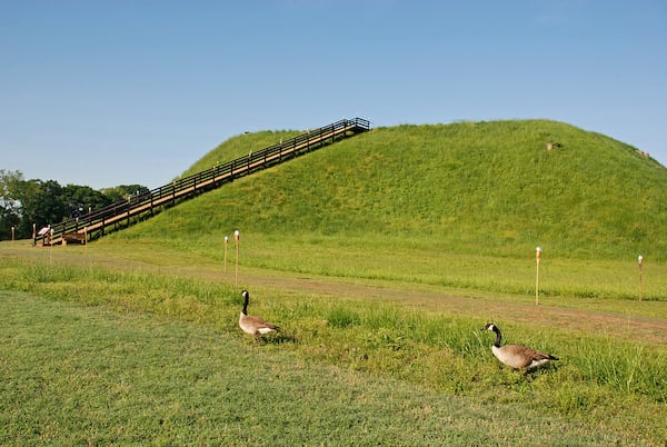 The Etowah Indian Mounds in Cartersville is the most intact site of Mississippian culture in the Southeast.