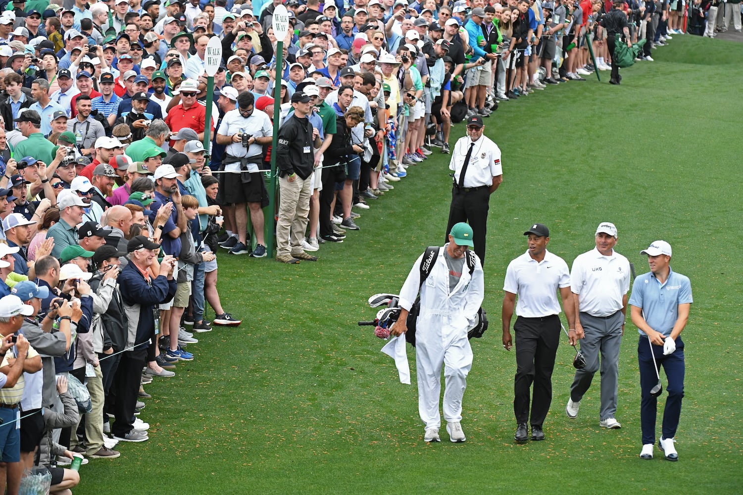 Practice round for the Masters