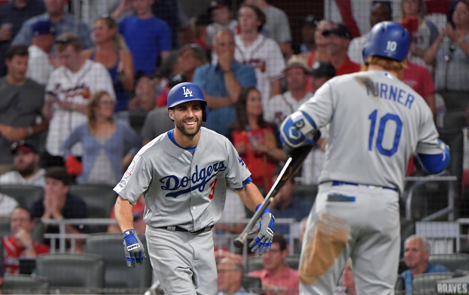 Photos: Acuna hits grand slam as Braves battle Dodgers in Game 3