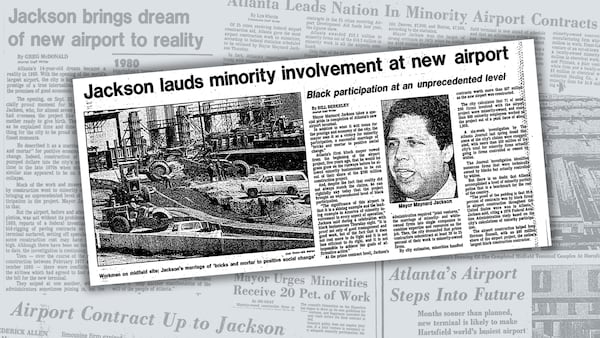 Mayor Maynard Jackson was committed to increasing Black wealth through bolstering minority contracts during the construction of a new terminal at Hartsfield Atlanta International Airport, as it was known then. Jackson's name was added to the airport's after his death in 2003. (AJC archive)