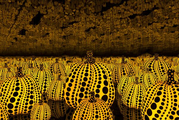 “All the Eternal Love I Have for the Pumpkins” is one of the “Infinity Rooms” that are part of the “Yayoi Kusama: Infinity Mirrors” exhibit, coming to the High Museum Nov. 18.