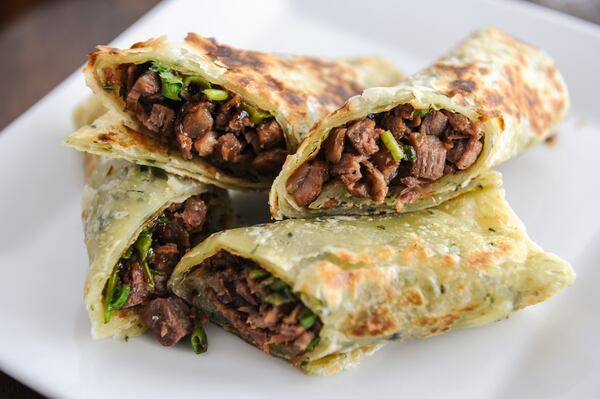 Braised Beef and Scallion with hoisin sauce (BECKY STEIN PHOTOGRAPHY)