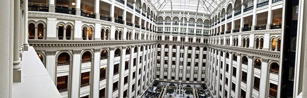 The Trump International Hotel, on Pennsylvania Avenue in northwest Washington, D.C., opened in September 2016 in the revamped Old Post Office building — during the closing weeks of Donald J. Trump's presidential campaign.