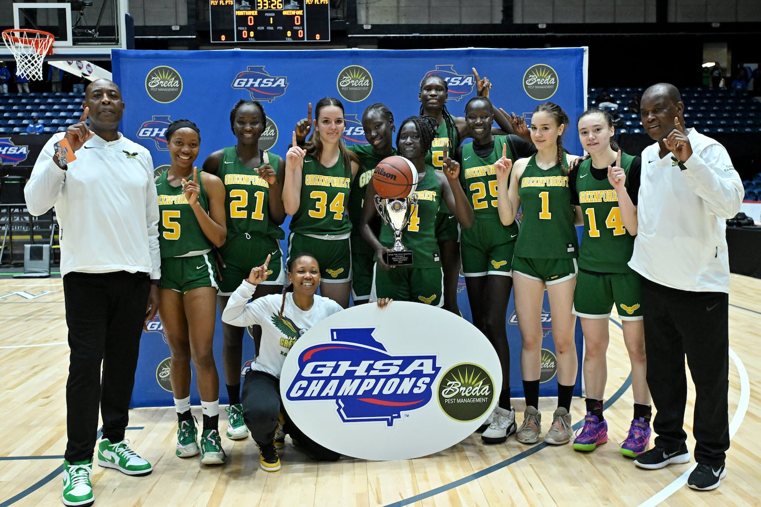 Class A Division II girls: Montgomery County vs. Greenforest Christian