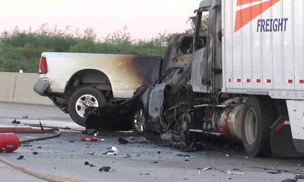 A Marietta mother and three kids were killed during an eight-vehicle accident in Texas on Thursday morning. (Photo: KHOU-TV)