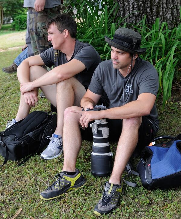 August Heim, right, was relieved to hear the city of Atlanta will repeal an ordinance aimed at photographers. Photo: courtesy of August Heim