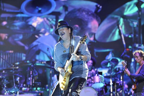 October 1, 2016 Fairburn - Carlos Santana performs at the Many Rivers To Cross Music and Arts Festival in Fairburn, Georgia on Saturday, October 1, 2016. (DAVID BARNES / DAVID.BARNES@AJC.COM)