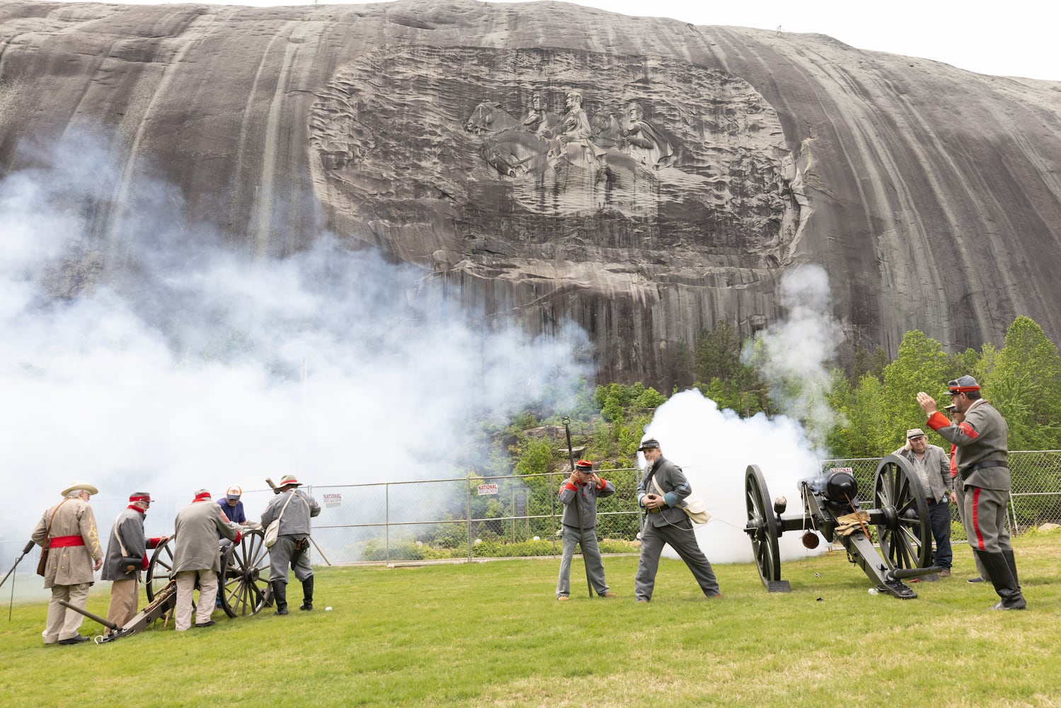 Confederate Memorial Day at Stone Mountain Park.
