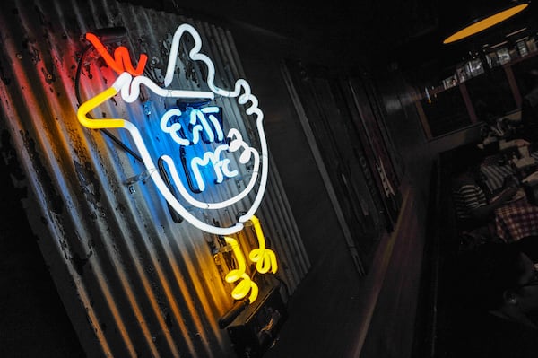 Customers receive directions at Gus's Fried Chicken. (Becky Stein Photography)