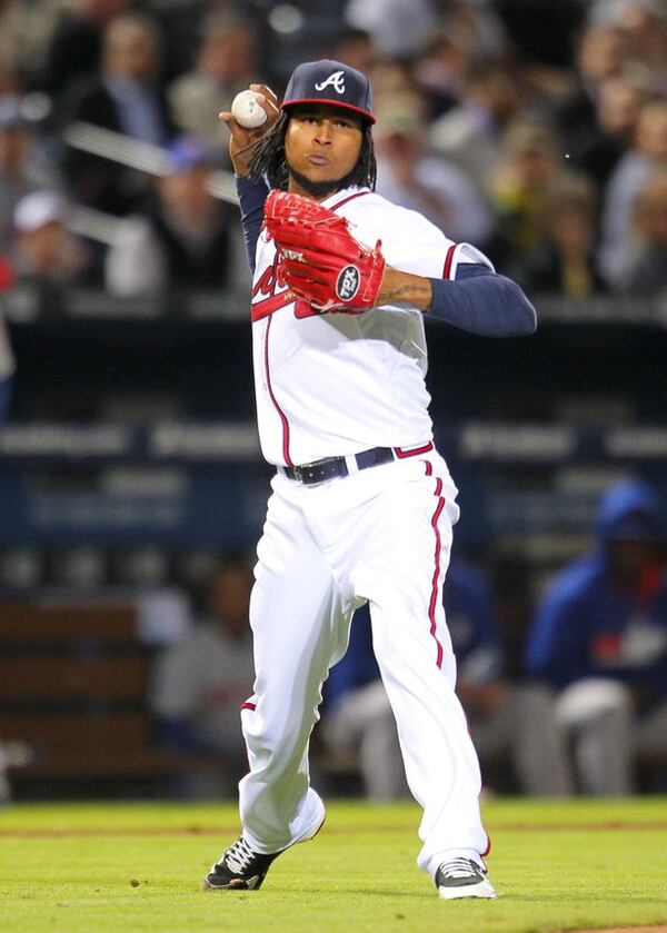 Mid-spring training signee Ervin Santana has been instrumental in the Braves' majors-leading 1.80 starters ERA.