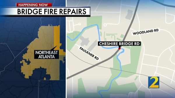 Cheshire Bridge Road has been closed indefinitely between Woodland and Faulkner roads.