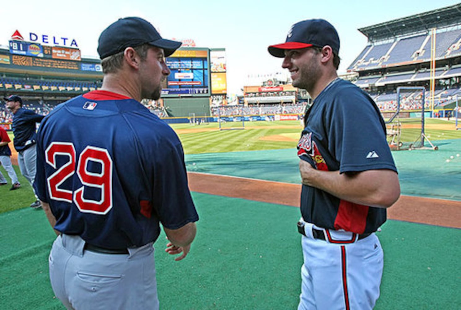 Smoltz, Red Sox at Turner Field