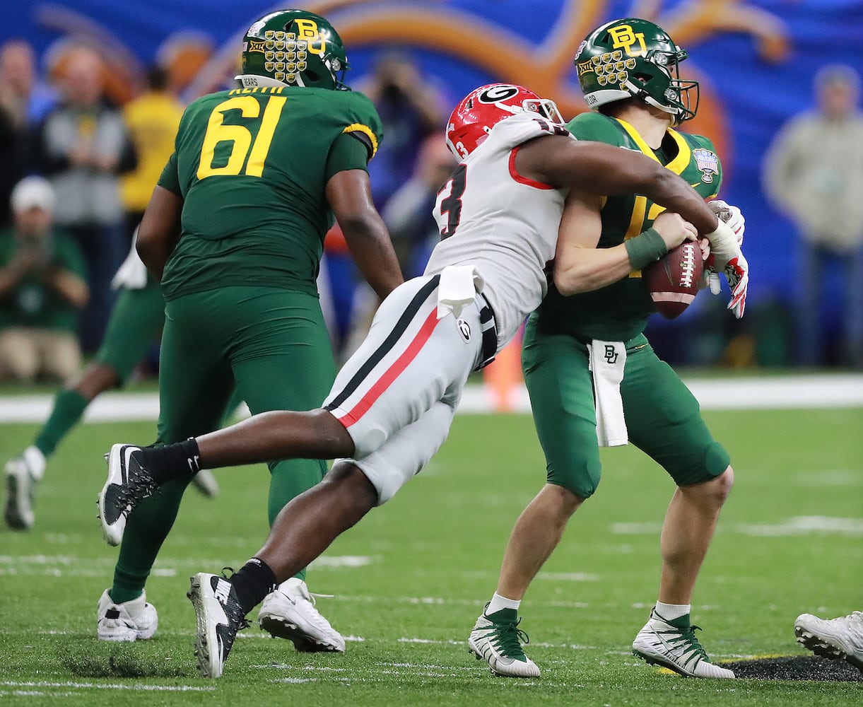 Photos: Bulldogs too much for Baylor in Sugar Bowl