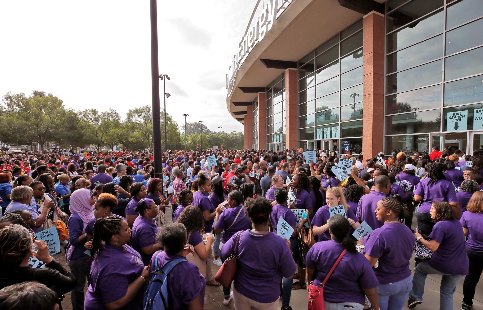 Photos: DeKalb schools hold teacher, staff pep rally in Gwinnett