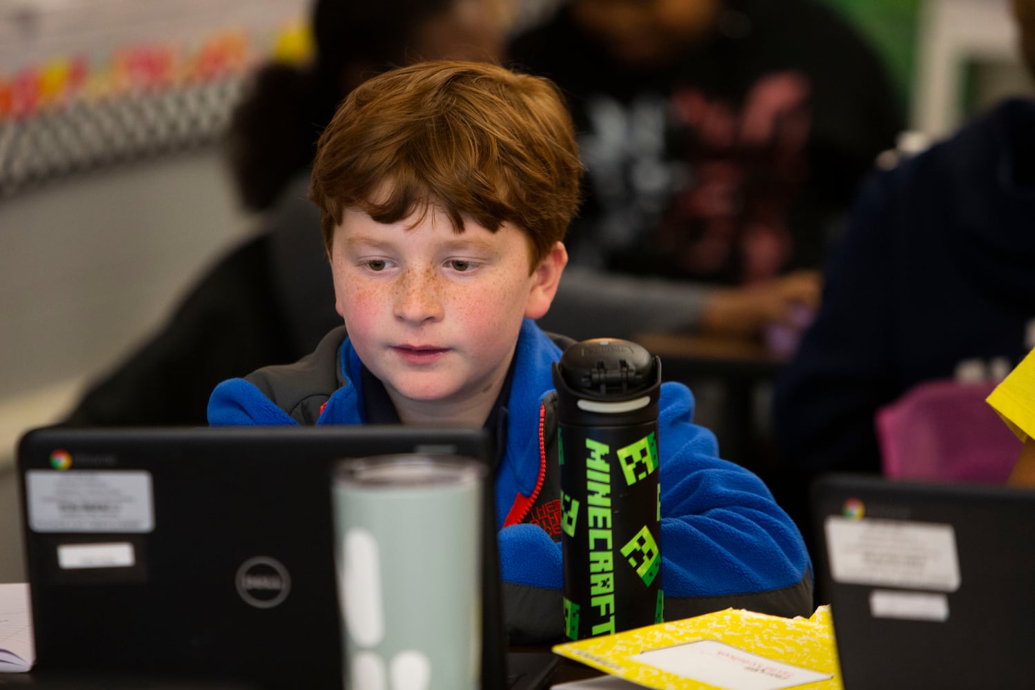 Nolan Waters takes a quiz  during class on Wednesday, November 16, 2022, at Hickory Hills Elementary School in Marietta, Georgia. Marietta City Schools, like schools across the country, are working to overcome learning loss caused by the pandemic. CHRISTINA MATACOTTA FOR THE ATLANTA JOURNAL-CONSTITUTION