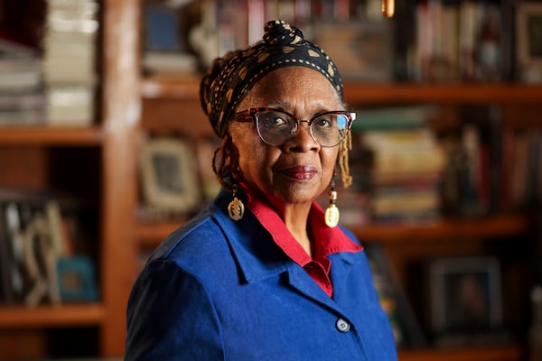 Janice Liddell poses for a portrait at her home, Tuesday, February, 25, 2025, in Atlanta. Liddell wrote a play based on the life and death of Lena Mae Baker titled, “Who Will Sing for Lena?.” (Jason Getz / AJC)