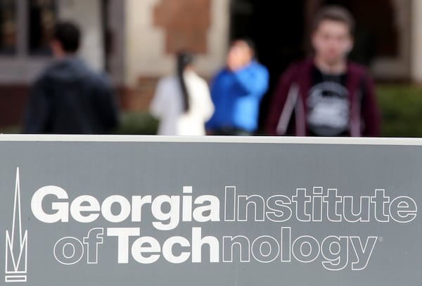 Students make their way across Georgia Tech's campus on Thursday afternoon January 14, 2016.